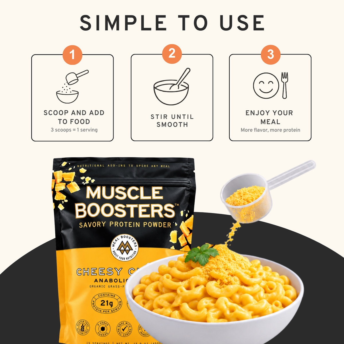 Muscle Boosters Cheesy Cheese - Anabolic Blend