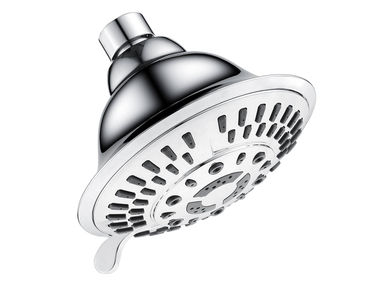 5-Spray Fixed Shower Head with Adjustable Angle