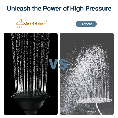5-Spray Fixed Shower Head with Adjustable Angle