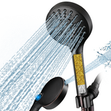 Filtered Shower Head with Handheld, High Pressure 9-Spray Showerhead with Hose and Bracket