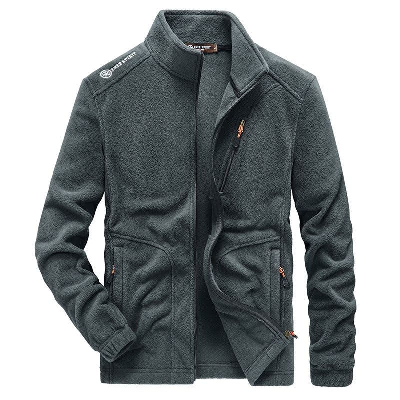 Autumn And Winter New Men's Warm Thick Warm Fleece Jacket