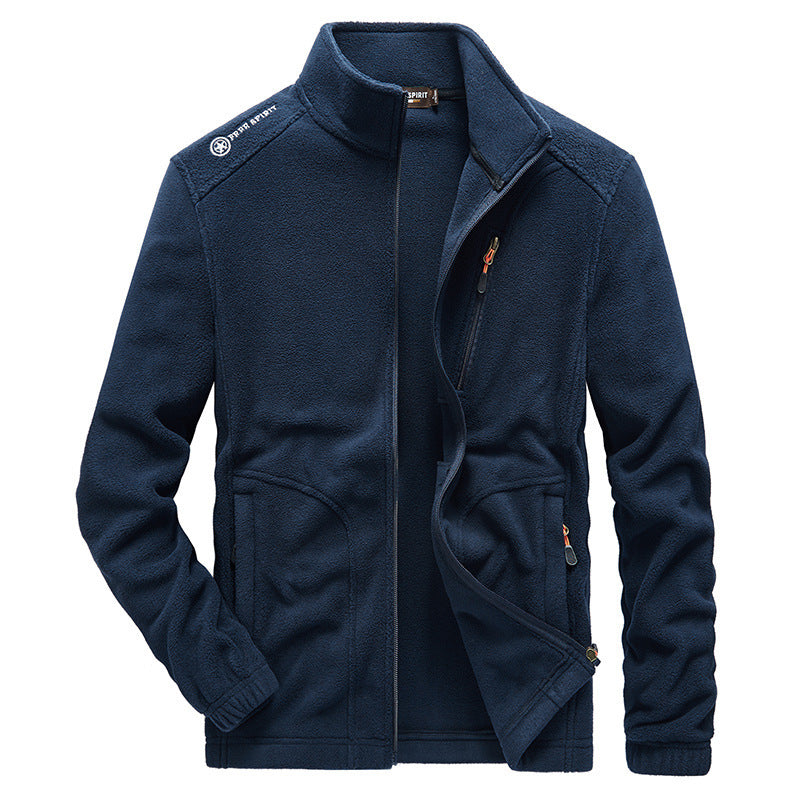 Autumn And Winter New Men's Warm Thick Warm Fleece Jacket