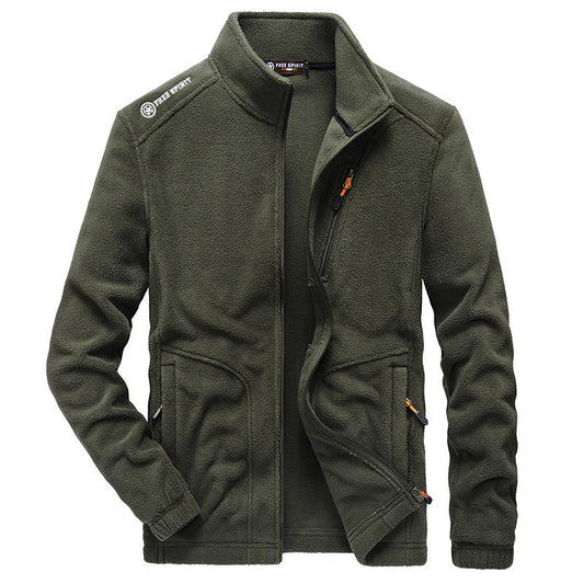 Autumn And Winter New Men's Warm Thick Warm Fleece Jacket