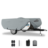 DikaSun 7 Layers Pop Up Camper Cover, Breathable UV Resistant Windproof Waterproof RV Cover