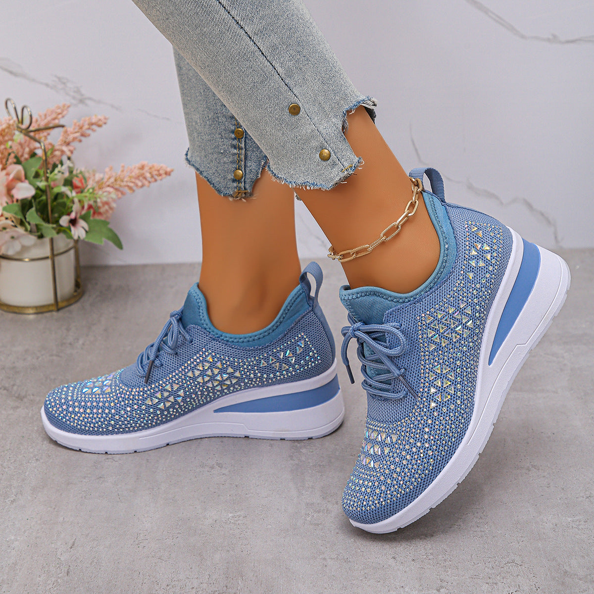Breathable Mesh Casual Shoes Lightweight Height-Enhancing Sneakers For Men Daily Walking Comfortable Sportswear