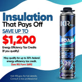Spray Foam Insulation Kit - Polyurethane Foam with Gun