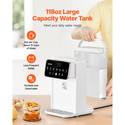118-Ounce Countertop Instant Hot Water Dispenser with Touchscreen