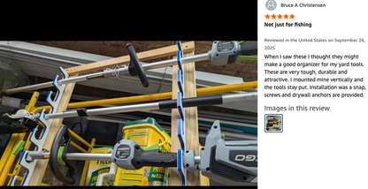 Made in the USA Premium Fishing Rod Racks | Wall or Ceiling or Boat Mounted
