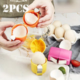 Handheld Egg Cracker Shell Opener Egg Cutter & Separator 1/2 Pcs
