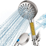 Filtered Shower Head with Handheld, High Pressure 9-Spray Showerhead with Hose and Bracket