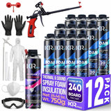 Spray Foam Insulation Kit - Polyurethane Foam with Gun