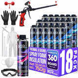 Spray Foam Insulation Kit - Polyurethane Foam with Gun