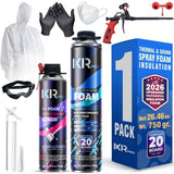 Spray Foam Insulation Kit - Polyurethane Foam with Gun