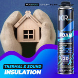 Spray Foam Insulation Kit - Polyurethane Foam with Gun