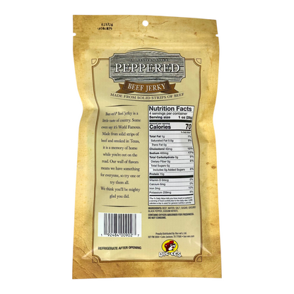 Old Western Style Peppered Beef Jerky