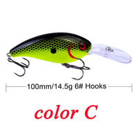 Crankbait Minnow Fishing Lures artificial Hard Bait Pike/Bass