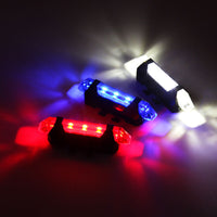 Bicycle Light LED Rear Waterproof USB Style Rechargeable or Battery Style