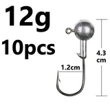 Fishing Jig Head Hook 10, 8, 6 or 4 pcs