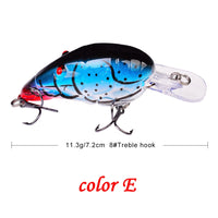 Crankbait Minnow Fishing Lures artificial Hard Bait Pike/Bass