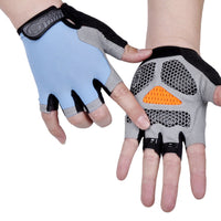 Cycling Anti-slip Anti-sweat Men Women Half Finger Gloves Breathable Anti-shock 1pair