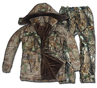 Hunting Outfit Jacket and Pants High quality Thick Bionic Camouflage Cold weather Waterproof