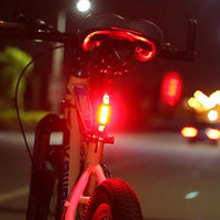 Bicycle Light LED Rear Waterproof USB Style Rechargeable or Battery Style