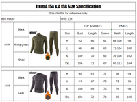 Thermal Underwear Base Layer Fleece Compression Quick Drying Sets