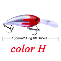 Crankbait Minnow Fishing Lures artificial Hard Bait Pike/Bass