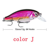 Crankbait Minnow Fishing Lures artificial Hard Bait Pike/Bass