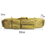 Rifle Gun Bag Backpack Double Rifle Bag Case For SAW M249 M4A1 M16 AR15 Airsoft Carrying Bag Case Shoulder Strap