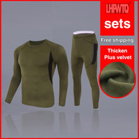 Thermal Underwear Set Thick Men Base Layer for Arctic temperature