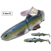 Fishing Lure Paddle Tail Soft 3-jointed Soft 1pc