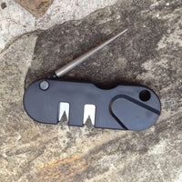 Knife Sharpener Carbide (Coarse Grind) Ceramic (Fine Grind) or Hook sharpener