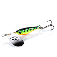 Fishing Lure Spinner Spoon 1PCS Rotating Vibration Bait Fishing 11g15g 20g