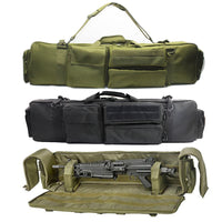 Rifle Gun Bag Backpack Double Rifle Bag Case For SAW M249 M4A1 M16 AR15 Airsoft Carrying Bag Case Shoulder Strap