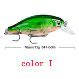 Crankbait Minnow Fishing Lures artificial Hard Bait Pike/Bass