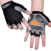 Cycling Anti-slip Anti-sweat Men Women Half Finger Gloves Breathable Anti-shock 1pair