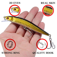 Fishing Lure Floating Hard Bait Crankbait Striped bass SwimBait