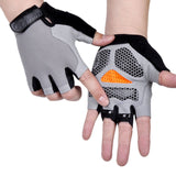 Cycling Anti-slip Anti-sweat Men Women Half Finger Gloves Breathable Anti-shock 1pair