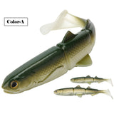 Fishing Lure Paddle Tail Soft 3-jointed Soft 1pc