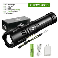 Flashlight Powerful Led High Power Torch light Rechargeable Tactical flashlight USB Camping Lamp