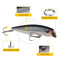 Fishing Lure Whopper Plopper 9cm 11.5g Top Water Popper