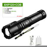 Flashlight Powerful Led High Power Torch light Rechargeable Tactical flashlight USB Camping Lamp