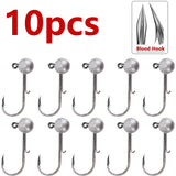 Fishing Jig Head Hook 10pcs/lot 1g-20g All size Round Ball