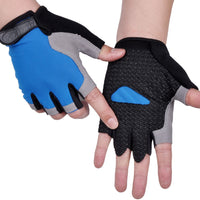 Cycling Anti-slip Anti-sweat Men Women Half Finger Gloves Breathable Anti-shock 1pair