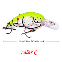 Crankbait Minnow Fishing Lures artificial Hard Bait Pike/Bass