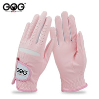 Golf Gloves 1 Pair Women's Pink Micro Soft Fiber Breathable Anti-Slip Left And Right Hand Women