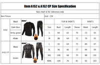 Thermal Underwear Base Layer Fleece Compression Quick Drying Sets