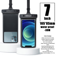 Cell Phone Case Drop resistant 30m Waterproof Box Phones equal or Under 6.9 Inches Remove original case