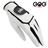 Golf Glove Sheepskin genuine leather for men 1pc white and black lycra Gloves Palm thickening